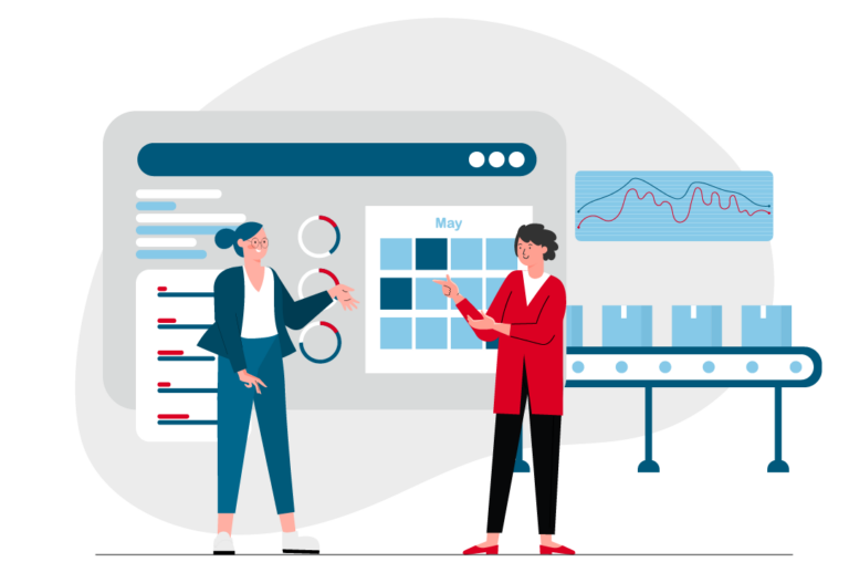 Illustration von ALPHAPLAN ERP Modul Produktion