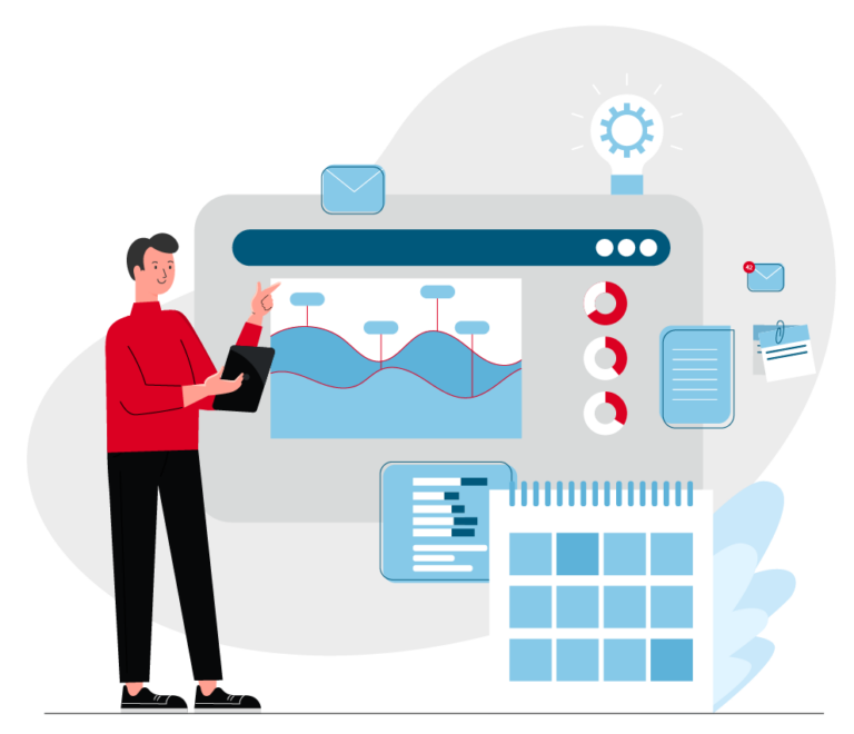 ALPHAPLAN Illustration für das Modul Projektverwaltung