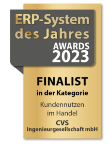 ERP-System des Jahres 2023 Finalisten Siegel